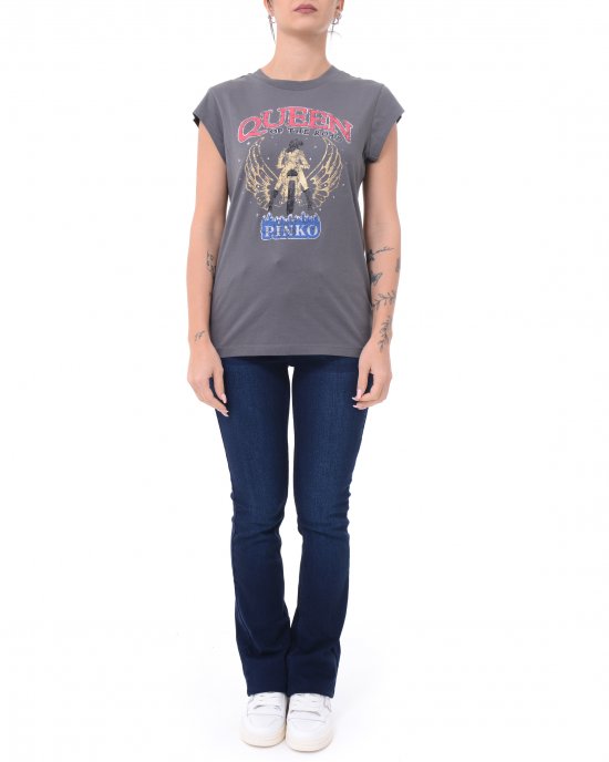 T-shirt Marrakech Tinto Old A2DA 104603 PINKO donna Grigio T-shirt Marrakech Tinto Old A2DA 104603 PINKO donna Grigio