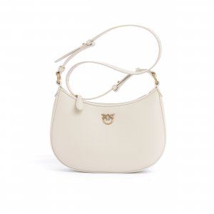 Borsa Half Moon Mini FL 102790 Vitello Seta PINKO donna Avorio