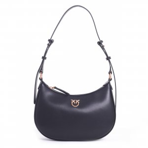 Borsa Half Moon Mini FL 102790 Vitello Seta PINKO donna Nero