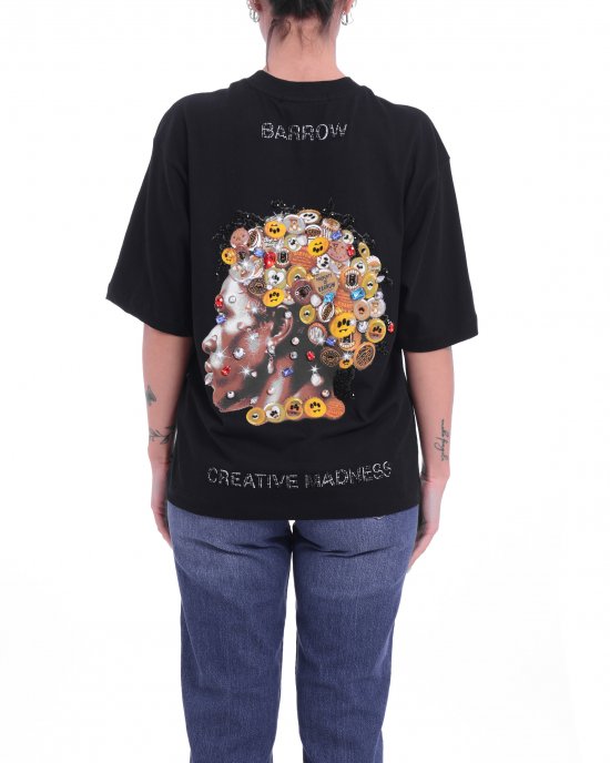 T-shirt S5BWUATH166 donna BARROW Nero T-shirt S5BWUATH166 donna BARROW Nero
