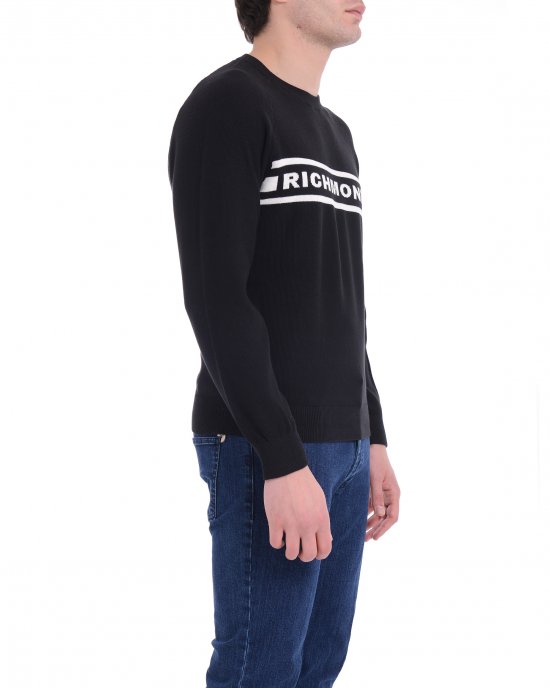 Maglioncino UMP25129MA uomo JOHN RICHMOND Nero Maglioncino UMP25129MA uomo JOHN RICHMOND Nero