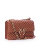 Tracolla Love One Classic Dc Sheep Nappa Chevron 100941 donna PINKO pe Cuoio