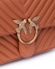 Tracolla Love One Classic Dc Sheep Nappa Chevron 100941 donna PINKO pe Cuoio