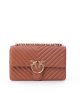 Tracolla Love One Classic Dc Sheep Nappa Chevron 100941 donna PINKO pe Cuoio