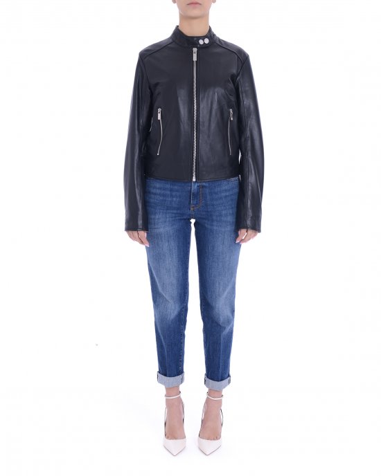 Giacca in pelle UWP25200GB donna JOHN RICHMOND Nero Giacca in pelle UWP25200GB donna JOHN RICHMOND Nero