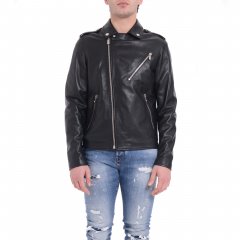 Giacca in pelle UMP25312GB uomo JOHN RICHMOND Nero