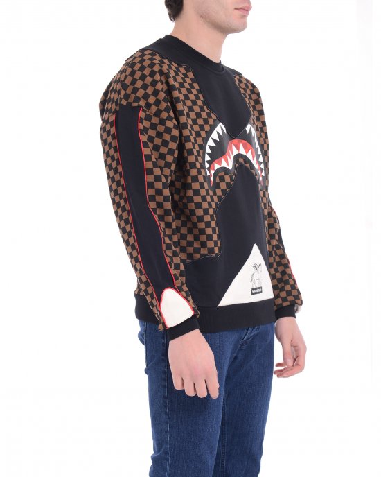 Felpa SP691 uomo SPRAYGROUND Marrone Felpa SP691 uomo SPRAYGROUND Marrone