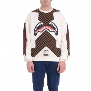 Felpa SP691 uomo SPRAYGROUND Avorio