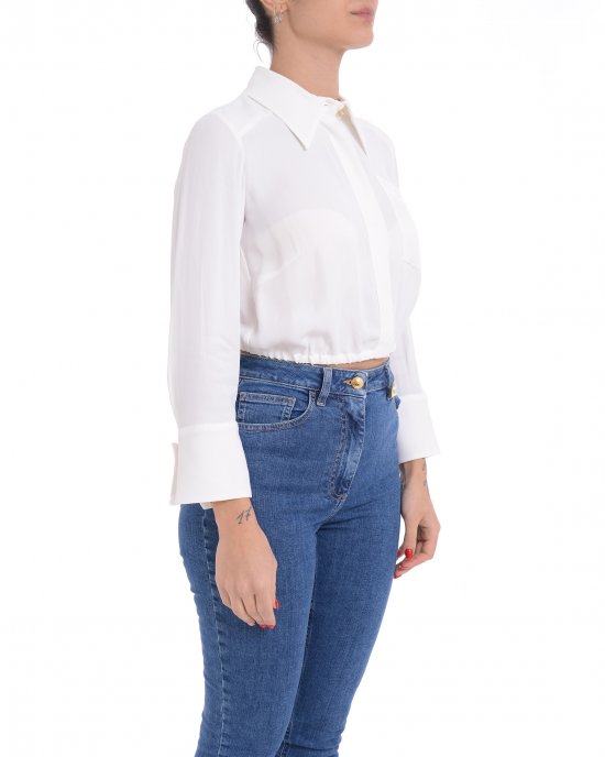 Camicia CA05551E2 donna ELISABETTA FRANCHI Avorio Camicia CA05551E2 donna ELISABETTA FRANCHI Avorio