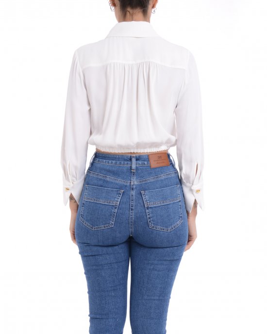 Camicia CA05551E2 donna ELISABETTA FRANCHI Avorio Camicia CA05551E2 donna ELISABETTA FRANCHI Avorio