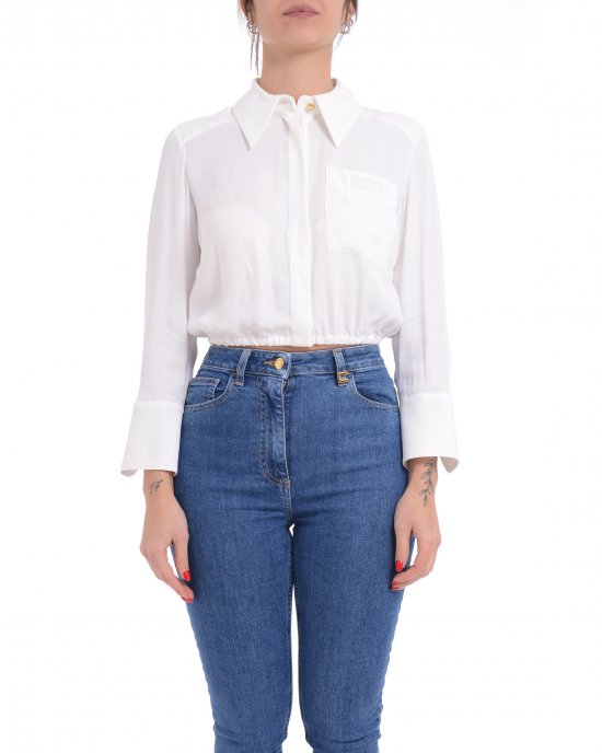 Camicia CA05551E2 donna ELISABETTA FRANCHI Avorio Camicia CA05551E2 donna ELISABETTA FRANCHI Avorio