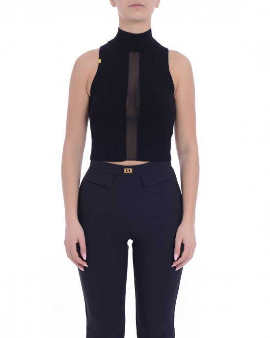 Top TK28S51E2 donna ELISABETTA FRANCHI Nero Top TK28S51E2 donna ELISABETTA FRANCHI Nero