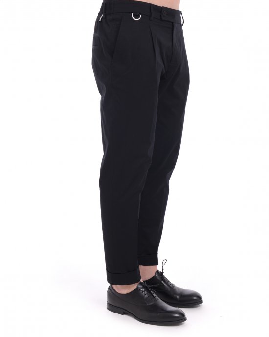Pantalone L1PSS256887 RIVIERA ELASTIC uomo LOWBRAND Nero Pantalone L1PSS256887 RIVIERA ELASTIC uomo LOWBRAND Nero