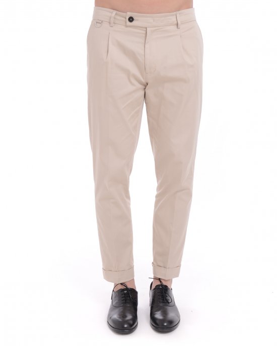 Pantalone L1PSS256887 RIVIERA ELASTIC uomo LOWBRAND Beige Pantalone L1PSS256887 RIVIERA ELASTIC uomo LOWBRAND Beige