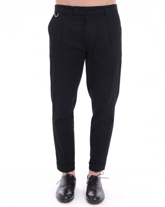 Pantalone L1PSS256887 RIVIERA ELASTIC uomo LOWBRAND Nero Pantalone L1PSS256887 RIVIERA ELASTIC uomo LOWBRAND Nero