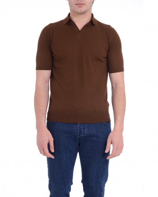Polo 1021B uomo ALPHA STUDIO Marrone