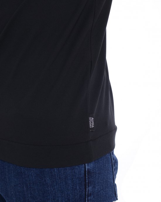 T-shirt 1340C uomo ALPHA STUDIO Nero T-shirt 1340C uomo ALPHA STUDIO Nero