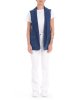 Gilet Lalla 2511151022200 donna PENNY BLACK, Blu denim