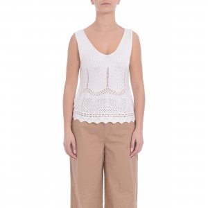 Top Blasone 2511361033200 donna PENNY BLACK Avorio