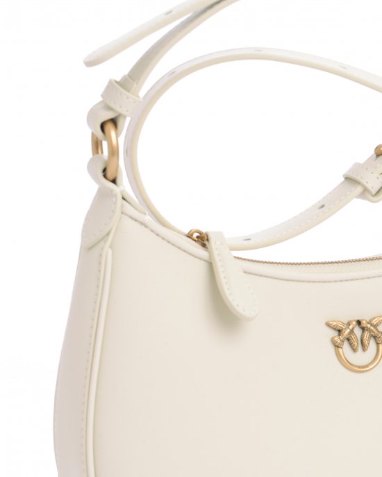 Borsa Half Moon Mini FL 102790 Vitello Seta PINKO donna Avorio Borsa Half Moon Mini FL 102790 Vitello Seta PINKO donna Avorio