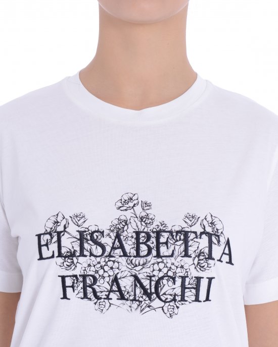 T-shirt MA00351E2 donna ELISABETTA FRANCHI Bianco T-shirt MA00351E2 donna ELISABETTA FRANCHI Bianco