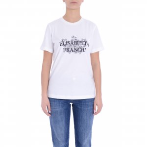 T-shirt MA00351E2 donna ELISABETTA FRANCHI Bianco