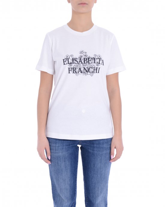 T-shirt MA00351E2 donna ELISABETTA FRANCHI Bianco T-shirt MA00351E2 donna ELISABETTA FRANCHI Bianco