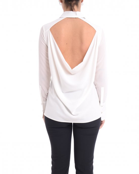 Camicia CA10952E2 donna ELISABETTA FRANCHI Avorio Camicia CA10952E2 donna ELISABETTA FRANCHI Avorio