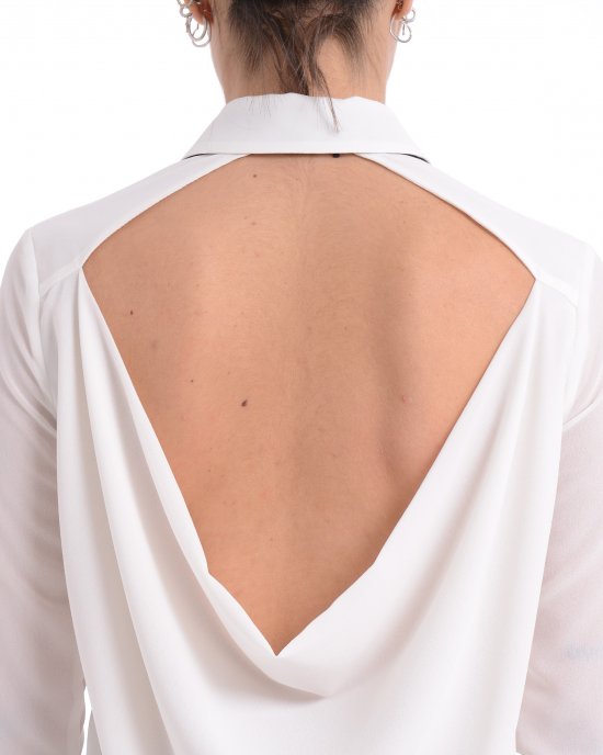 Camicia CA10952E2 donna ELISABETTA FRANCHI Avorio Camicia CA10952E2 donna ELISABETTA FRANCHI Avorio