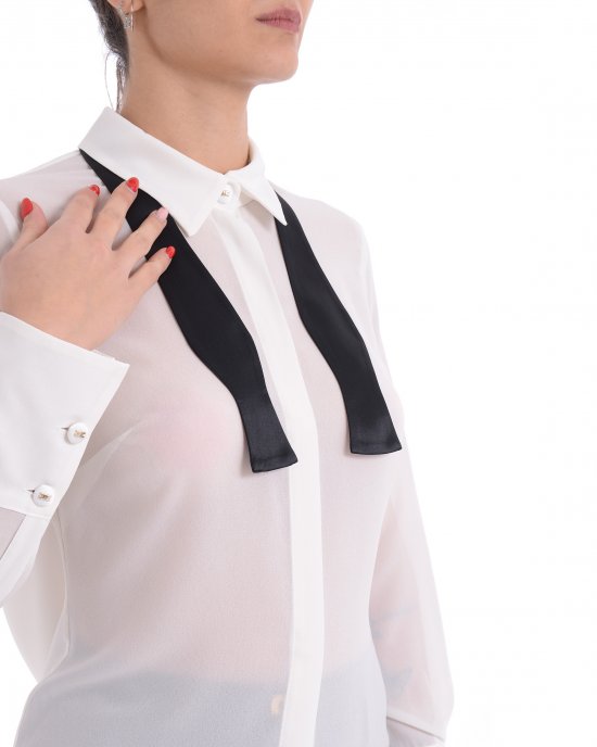 Camicia CA10952E2 donna ELISABETTA FRANCHI Avorio Camicia CA10952E2 donna ELISABETTA FRANCHI Avorio