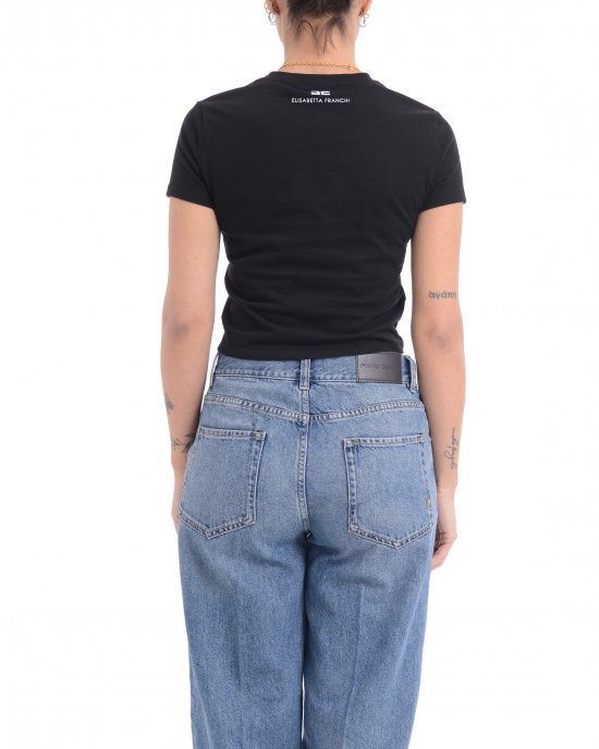 T-shirt MA00651E2 donna ELISABETTA FRANCHI Nero T-shirt MA00651E2 donna ELISABETTA FRANCHI Nero