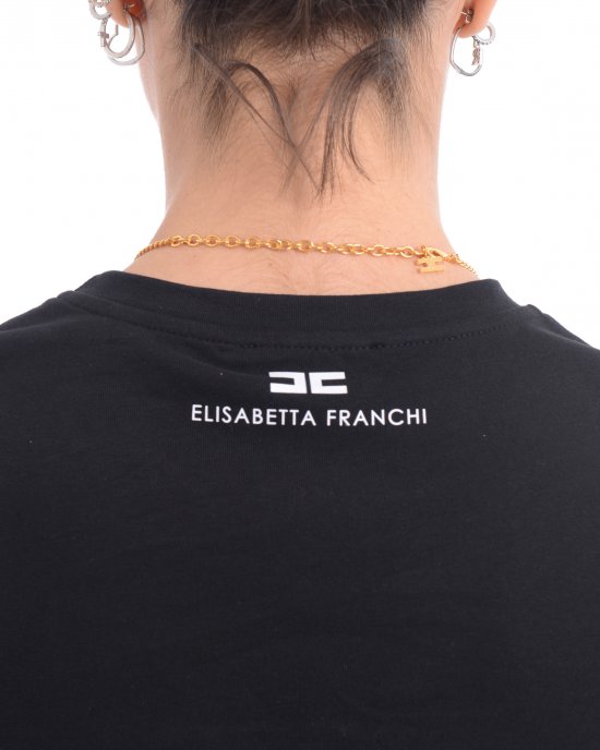 T-shirt MA00651E2 donna ELISABETTA FRANCHI Nero T-shirt MA00651E2 donna ELISABETTA FRANCHI Nero