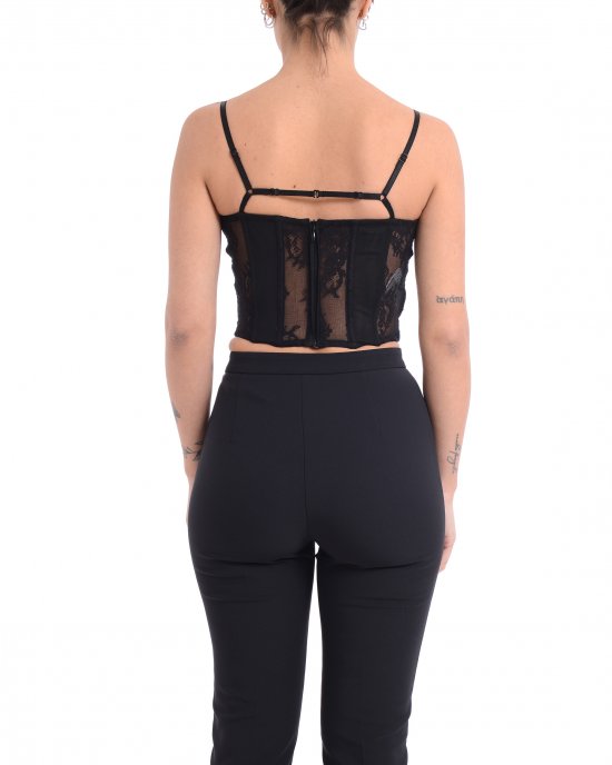 Top Cardellino 104943 donna PINKO Nero