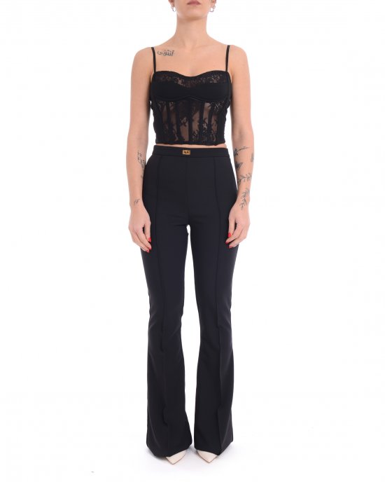 Top Cardellino 104943 donna PINKO Nero