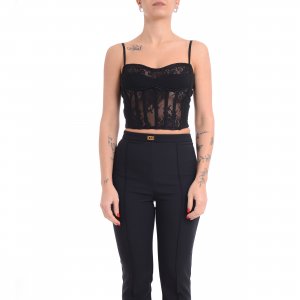 Top Cardellino 104943 donna PINKO Nero