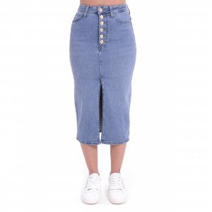 Gonna in jeans Oswalda donna KOCCA Denim chiaro