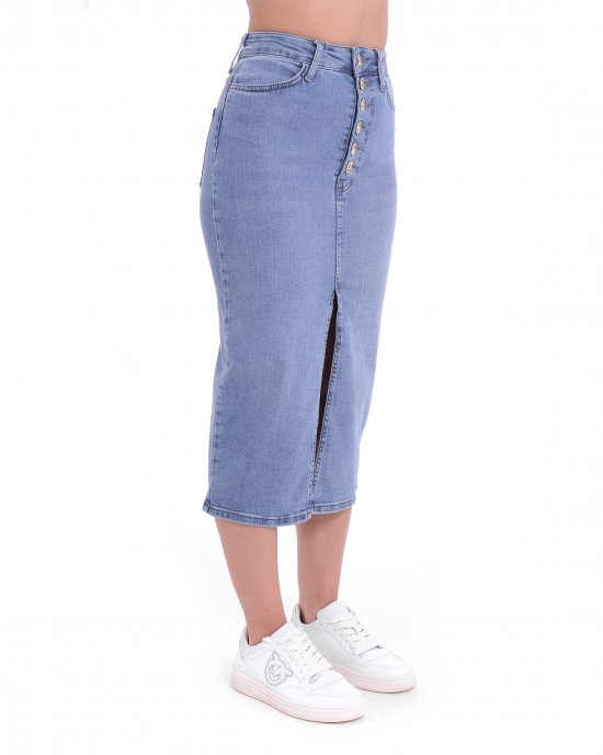 Gonna in jeans Oswalda donna KOCCA Denim chiaro