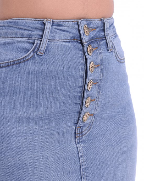 Gonna in jeans Oswalda donna KOCCA Denim chiaro