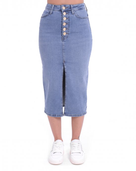 Gonna in jeans Oswalda donna KOCCA Denim chiaro
