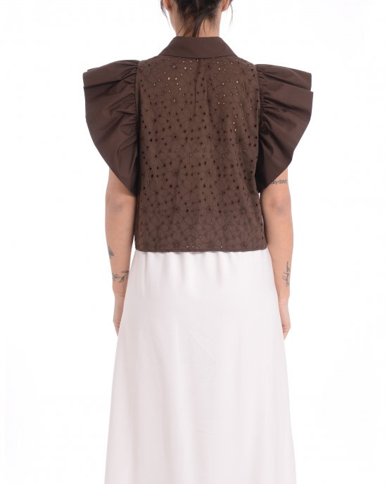 Camicia Gavy donna KOCCA Marrone