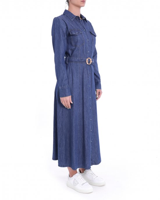 Abito Peggi donna KOCCA Blu denim Abito Peggi donna KOCCA Blu denim