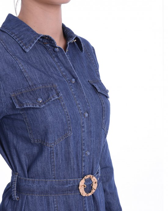 Abito Peggi donna KOCCA Blu denim Abito Peggi donna KOCCA Blu denim