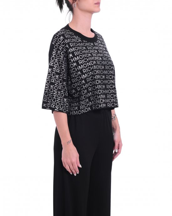 T-shirt UWP25199TS donna JOHN RICHMOND Nero T-shirt UWP25199TS donna JOHN RICHMOND Nero