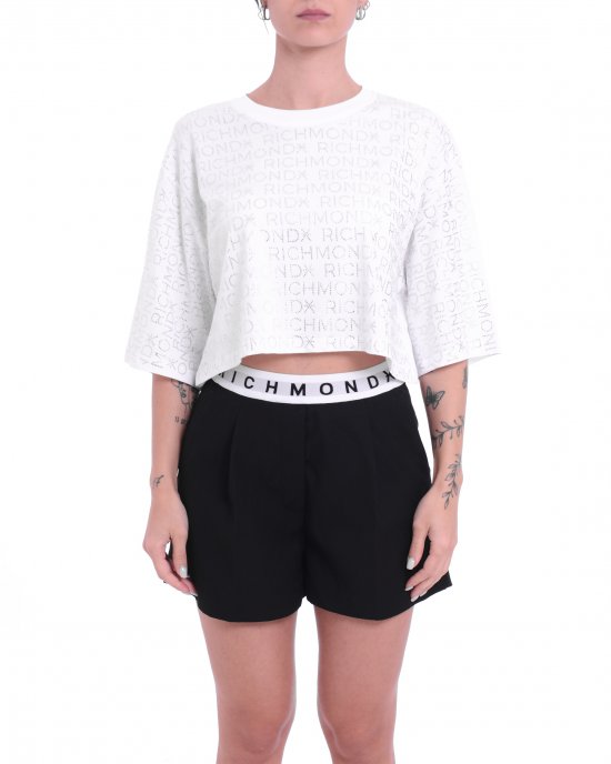 T-shirt UWP25199TS donna JOHN RICHMOND Bianco T-shirt UWP25199TS donna JOHN RICHMOND Bianco