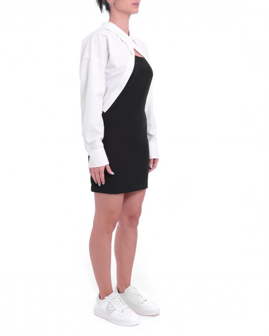 Abito UWP25037VE donna JOHN RICHMOND Bianco-Nero Abito UWP25037VE donna JOHN RICHMOND Bianco-Nero