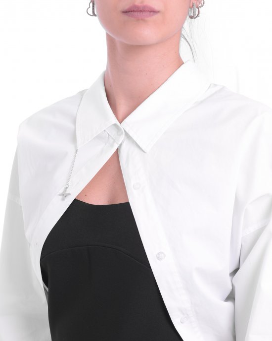 Abito UWP25037VE donna JOHN RICHMOND Bianco-Nero Abito UWP25037VE donna JOHN RICHMOND Bianco-Nero