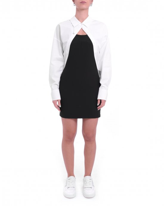 Abito UWP25037VE donna JOHN RICHMOND Bianco-Nero Abito UWP25037VE donna JOHN RICHMOND Bianco-Nero