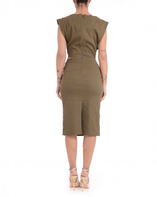 Abito Cielo 104955 donna PINKO Verde militare
