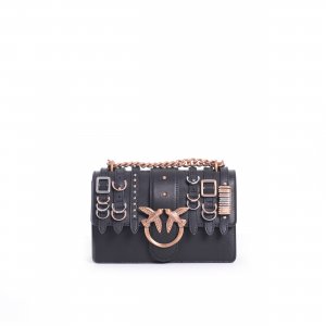 Tracolla Love One Mini Light 103335 donna PINKO Nero