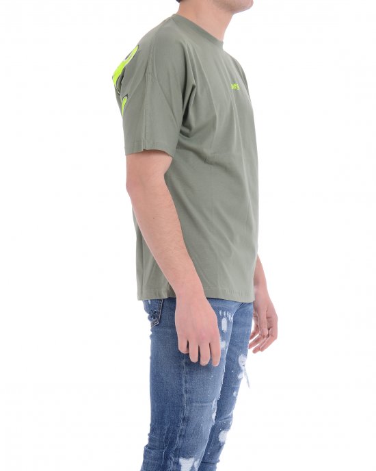 T-shirt 25EDS54802 uomo DISCLAIMER Verde